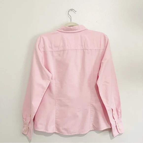 Tommy Hilfiger Women’s 100% Cotton Oxford Button Down Long Sleeve Shirt Size L - Picture 2 of 8